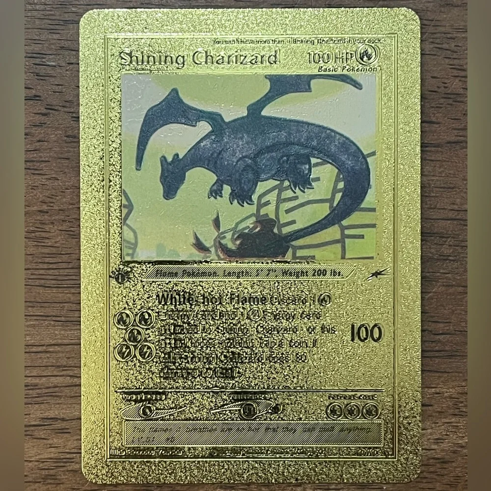 rare gold foil pokemon cards 110 PCS Character Gold Foil Cards Rare Golden Cards Price in Pakistan main image 1